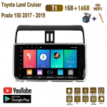 Androidi autoraadio Toyota Land Cruiser Prado 150 2017 - 2019 jaoks Auto multimeediam&auml;ngija GPS-navigatsiooniga pea&uuml;ksus WIFI 1+16GB