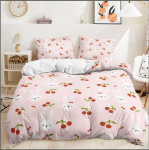 3D k&uuml;&uuml;liku voodipesukomplekt Lihav&otilde;ttep&uuml;hade tekikott ja padjap&uuml;&uuml;r 2/3 loomatr&uuml;kiga pastoraalne stiil AU/DE/US/UK kodukaunistus Cama 90 --155x220cm