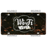 [SQ-DGLZ] Hoiatus WiFi kaamera numbrim&auml;rk plekk-silt Poe baari seinakaunistus Metallist silt Kodukaunistus Maalimine Tahvlid Kunstplakat 15x30cm
