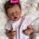 NPK 18-tolline Reborn Baby v&auml;ikelapset&uuml;druk, v&auml;ga pehmest riidest nukuvannim&auml;nguasi, elutruu t&otilde;eline pehme puudutusega vannim&auml;nguasi 18inch