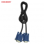 VGA-kaabel praktiline laia rakendusega pistik, 1,5 m arvutimonitor VGA isane &uuml;hendusjuhe teleri jaoks 1.5M must