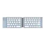 Kaasaskantav juhtmevaba kokkuklapitav Bluetooth-klaviatuur Windowsi Androidi IOS-s&uuml;steemi jaoks universaalse telefoni mitmefunktsioonilise nupuga miniklaviatuur h&otilde;be