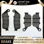 LOPOR Motorcycle Brake Pads Front&Rear For HONDA CBR250 RB/RC CBR300 RAE SUZUKI GW 250 L3/ZL5 1 Pair Rear