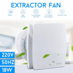 18W 220V 6tolline v&auml;ljat&otilde;mbeventilaator Madala m&uuml;ratasemega ventilaator ventilaator K&ouml;&ouml;k Vannituba Magamistuba WC-sein Vaikne v&auml;ljat&otilde;mbeventilaator