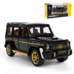 1/32 skaala sulamist kogutav Benz G63 AMG m&auml;ngus&otilde;iduk, tagasit&otilde;mmatav survevalatud automudel koos tulede ja heliga 1/32-16.5x7x6.5cm
