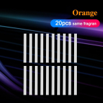 Auto &otilde;hu v&auml;ljalaskeava parf&uuml;&uuml;mi kliimaseade klambriga ripatsiga auto aroom P&uuml;siva l&otilde;hnaga aroomiteraapia automaatne &otilde;huv&auml;rskendaja auto 20PCS Orange