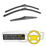 3TK Suzuki Grand Vitara MK3 jaoks 2006-2015 19 19 12 eesmised tagumised klaasipuhasti harjad esiklaasi esiklaasi aknal&otilde;ikuri tarvikud2011 2012 2013 2014 2015 Right Hand