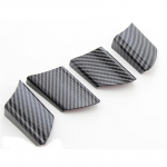 4 ps/komplekt s&uuml;sinikkiust auto roolikatte dekoratiivkleebised sobivad VW Volkswagen Polole carbon fibre