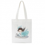 Hiina stiilis aus&otilde;na print Naiste ostul&otilde;uend, vabaajakott Suure mahutavusega multifilmi naiste kott Uued Harajuku &otilde;lakotid 24*26cm