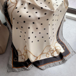 Kvaliteetsed luksuslikud siidist sallid peapael Sallid kaelasall naistele kett siidist sall naiste dekoratiivne sall 180-90cm