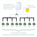 Tilgutid Automaatne kastmisseade Aed Automaatne kastmispump Smart Controller Sisetaimede tilkniisutusseadme Taimer Kastmiss&uuml;steemi komplekt 8 Drippers