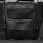 Auto pagasiruumi korraldaja reguleeritav tagaistme hoiukott V&otilde;rk, suure mahutavusega mitmeotstarbeline Oxfordi auto istme seljatoe korraldaja Black 1pc black