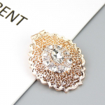 Kuld Ehted Naiste pross &Uuml;mmargune kristallist pross Arabian Bride Bijoux pross Ripats Kahe otstarbega Heleroosa