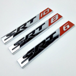Autode stiilimine Metallist SRT 6 8 10 Embleem M&auml;rk Loov Auto Kleebis 3D Decals Autode Lisatarvikud SRT6