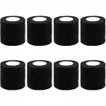 8 rulliku elastne sidemega side Isekleepuv side Elastne kleepside meditsiini- ja veterinaarside (Must, 5 cm X 4,5 M) 20x20x3cm