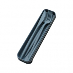 4 tk/komplekti s&ouml;&ouml;gitarvete komplektid loomingulised plastikust &uuml;mbrisega kaasaskantavate lusikakahvlite komplektid sinine