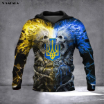 UKRAINA KAART LIPP Pool-Soome 3D-print Meeste kapuuts Pullover Meeste dressipluus Kapuutsiga Jersey Spordidressid V&auml;lisr&otilde;ivad Kevad-s&uuml;gismantel M