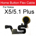 Avalehe nupu s&otilde;rmej&auml;ljeanduri painduv kaabel Nokia 5 6 7Plus 8 6.1 7.1 8.1 X5 X6 X7 7.1 Plus Men&uuml;&uuml; Puutesensoriga tagastusklahvistikud For Nokia 5.1 Plus-Black