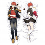 Jaapani animem&auml;ng Mystic Messenger 707 Zen Luciel Choi Dakimakura padjap&uuml;&uuml;r, kahele k&uuml;ljele tr&uuml;kitud kallistav padjakate kingitus 40x120cm Peach Skin