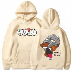 Mf Doom Hoodie Mehed Naiste vabaaja Unisex t&auml;navar&otilde;ivad Mood kapuutsid S&uuml;gistalveriided Pikkade varrukatega dressipluusid 3XL beež