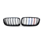 New Look Car Grille Grill Front Kidney Glossy 2 Line Double Slat For BMW 3 series F30 F31 F35 2011- Car M Look