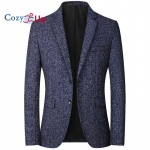 Cozy Up meeste &uuml;likonnaga bleiser 2 n&ouml;&ouml;biga sportmantel vabaaja &uuml;likonnaga jakk meestele. Tavalise sobivusega kerge pulma&otilde;htu Tux &uuml;likonna jope M