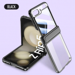 Karastatud klaasist kaitse&uuml;mbris Samsung Z Flip 5 pinnakattega &uuml;mbrisega vedruliigendiga k&otilde;ikeh&otilde;lmav kaamera kaitsekate For Z Flip 5 must