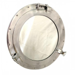 Nautical illuminaator, laeva illuminaatori peegel, alumiiniumist illuminaatori disainiga peegel kroomitud viimistlusega vannitoapeegel seinakinnitusega peegel