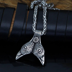 Nordic New Crow Skull Vintage kahepoolne Viking kaelakee ripats meeste ja naiste ehetest kingituseks kaelakee h&otilde;be