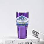 30OZ Travel roostevabast terasest trummel magnetkaanega isolatsiooniga termostops &otilde;lgedest kruusiga auto k&uuml;lma joogi tassidega lilla