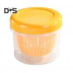 L&auml;bipaistev sibula ingveri k&uuml;&uuml;slaugukonteiner kaanega t&uuml;hjenduskihiga, tugevalt suletav toidu hoiukarbi k&ouml;&ouml;gitarbed kollane