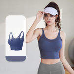 Naiste spordirinnahoidjad p&otilde;rutuskindlad jooksmiseks polsterdatud rinnahoidjad treening v&auml;litingimustes Push Up juhtmevaba joogarinnahoidjad Fitness-spordipesu S must