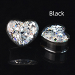 2tk 6-50mm S&auml;ravad armsad s&uuml;damek&otilde;rvatunnelid, m&otilde;&otilde;turid, pistikud, k&otilde;rvasirged, laiendus, augustamise ehted naistele meestele 6mm must