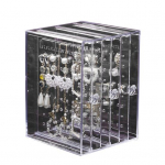 Riiul tolmukindel vertikaalne l&auml;bipaistev suure mahutavusega ehete hoiustamisk&otilde;rvar&otilde;ngad vitriin, ehete hoiustamise sahtel D