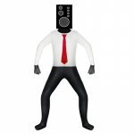 Skibidi WC kost&uuml;&uuml;mim&auml;ng Cosplay K&otilde;lar Mees TV Mees Body Jumpsuit mask Cosplay Halloweeni Kost&uuml;&uuml;mid Meestele Lapsed 120