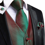 Hi-Tie Meeste Vest Siidist Paisley Lilleline Lips Taskur&auml;tik Mansetin&ouml;&ouml;bid KOMPLEKT Ametlik 2XL
