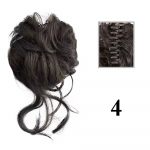 MERISIHAIR s&uuml;nteetiline r&auml;pane juuksekukk, r&auml;situd parukaklamber, juuksepikendus, lokkis, laineline hobusesaba juuksepael, juukseklamber naistele 30cm