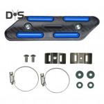 Mootorratta v&auml;ljalasketoru kate P&otilde;letusvastane soojusisolatsioon Universaalne mootorratta v&auml;ljalasketoru trimmikaitse kilpkaitse modifikatsiooni varuosad punane