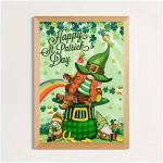 Jalgpall DIY Diamond Painting St. Patricku p&auml;eva ristpistekomplekt Mosaiikkunst Teemantmaal t&auml;isringi/ruudukujulise teemantv&auml;rviga kodukaunistus Round 30x40cm