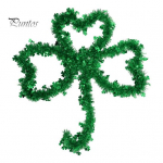 Shamrock Tinsel St. Patricku p&auml;eva seinakaunistus Loo atmosf&auml;&auml;r &scaron;ikk ja unikaalne fotorekvisiit Suure j&otilde;udlusega rippuv ripats roheline