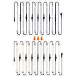 LED Plant Grow valgusribad 12-tollised t&auml;isspektriga kasvuvalgustid toataimedele Plug and Play 2,7 ​​W AU Plug 8pcs Pink Purple Light