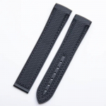 Pehme kummist kellarihm Omega rihmaga Seamaster 300 Planet Ocean 600 kumera otsaga kellarihm must oranž 20 mm 22 mm kuukella rihm Black 20mm with logo&Silver buckle