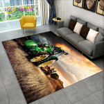 Autotraktori seeria mustriga veoautode ala vaip, vaipvaip kodu elutoa diivani uksemati sisekujunduseks, laste libisemiskindel 3D p&otilde;randamatt 160cm x 200cm