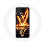 &Uuml;mbris Samsung Galaxy A32 5G Vikings Series 6. hooaja logo V tulem&otilde;&otilde;ga mustal taustal