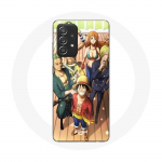 &Uuml;mbris Samsung Galaxy A52 One Piece Luffy Poster Crews Manga Anime jaoks