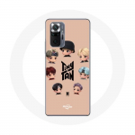 Coque pour Xiaomi Redmi Note 10 Pro BTS TinyTAN Animation Affiche RM Jin Suga J-Hope Jimin V Et Jungkook
