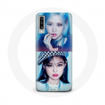 Coque pour Samsung Galaxy A50 Blackpink Groupe K-pop Filles Jennie et Ros&eacute; Lovesick girls poster the album