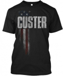 Custer Family American Flag Tee unisex T-s&auml;rk S