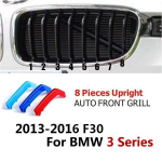 ABS 3 v&auml;rvi 3D M auto esiv&otilde;re trimmiriba kate Motorspordi kleebis BMW E90 E60 F30 F10 X3 F25 X4 F26 X5 X6 tarvikutele 3 Series 8 grille