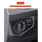 Car Styling Interior Door Handle Bowl decoration Cover Sticker and decals Trim For VW Volkswagen Polo   Auto Accessories B Model Silver